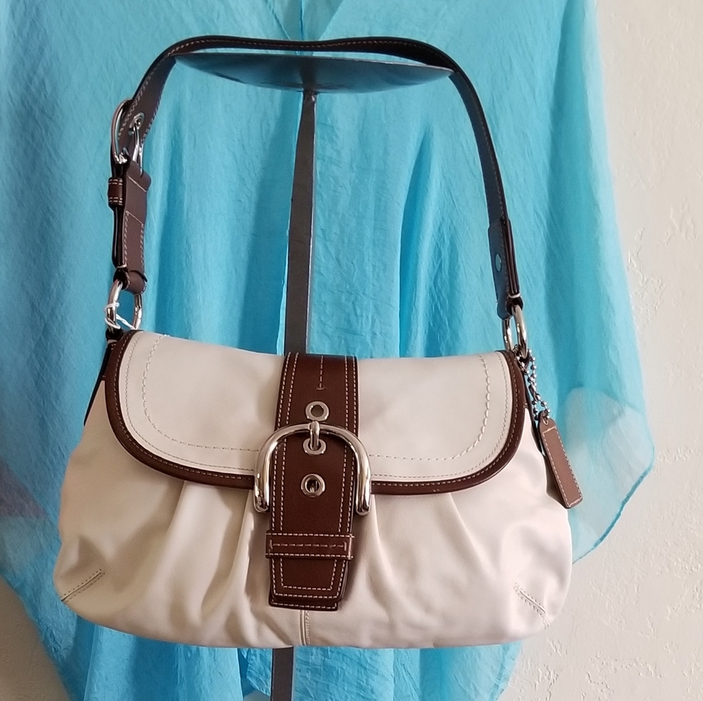 Authentic Coach off-white handbag